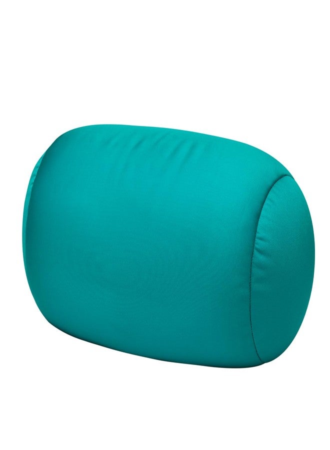 Focustree Squish Bean Bed Microbead Pillow Bolster Tube Body Pillow Smooth Cool Touch Fabric Neck & Back Support Throw Travel Pillow Fun Colors (Green Spring) - Image 2