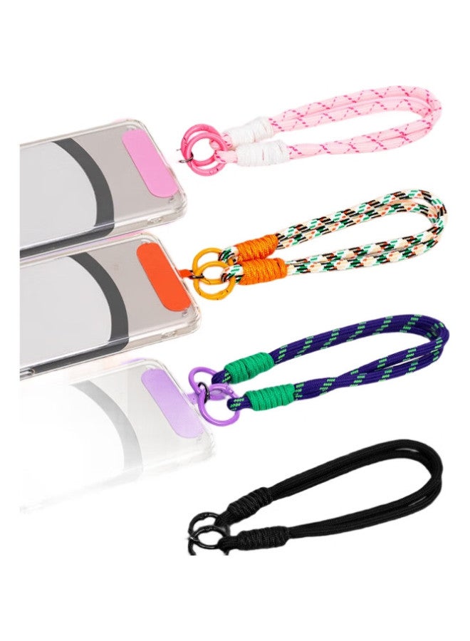 KOVOL Kewo Phone Lanyard, High-End Braided Wrist Strap, Anti-Theft Handheld Strap, Anti-Loss Pad, Shockproof, Suitable For Iphone 15 Pro Max/Mate 70, Short Style [With Clip] - Image 2