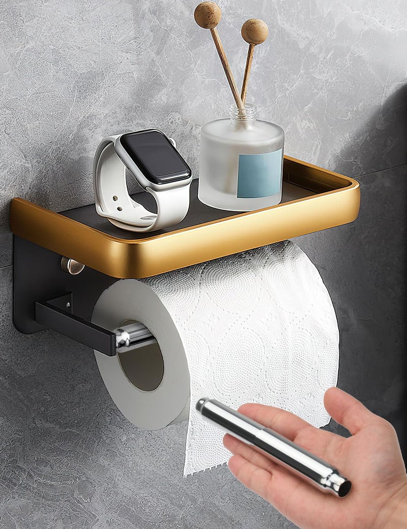 CAPHONT Toilet Paper Holder Roller Replacement, Stainless Steel Toilet Paper Roller Spring Loaded Toilet Paper Holder Replacement Rod, Chrome - Image 3