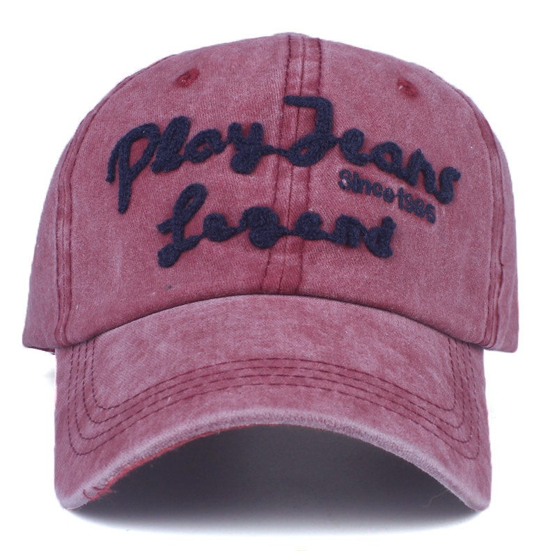 Baseball Cap Washed Men Fashion Casual Embroidery  Korean  Sun Protection Hat - Image 3