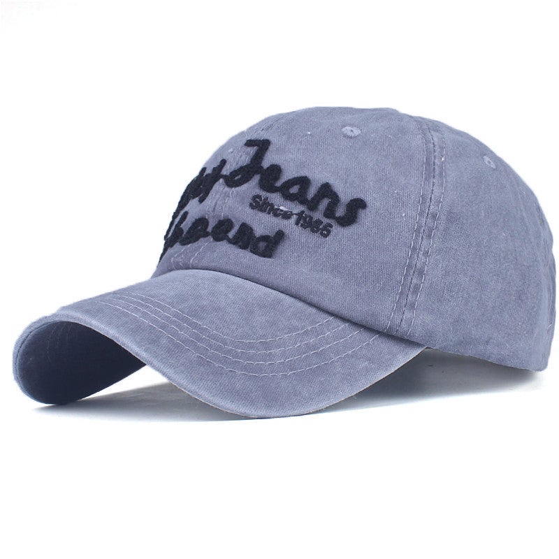 Baseball Cap Washed Men Fashion Casual Embroidery  Korean  Sun Protection Hat - Image 1