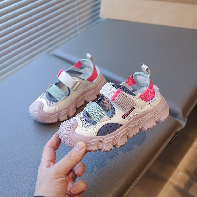 Boys Sandals Summer Children'S Sports Baotou Beach Shoes Soft Sole Non-Slip Sandals Boys Single Mesh Shoes - Image 3