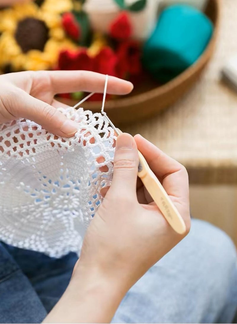 40g Mercerized Cotton Crochet Thread Yarn, 3# Lace, Hand Knitting thread(05# Pastel pink) - Image 2