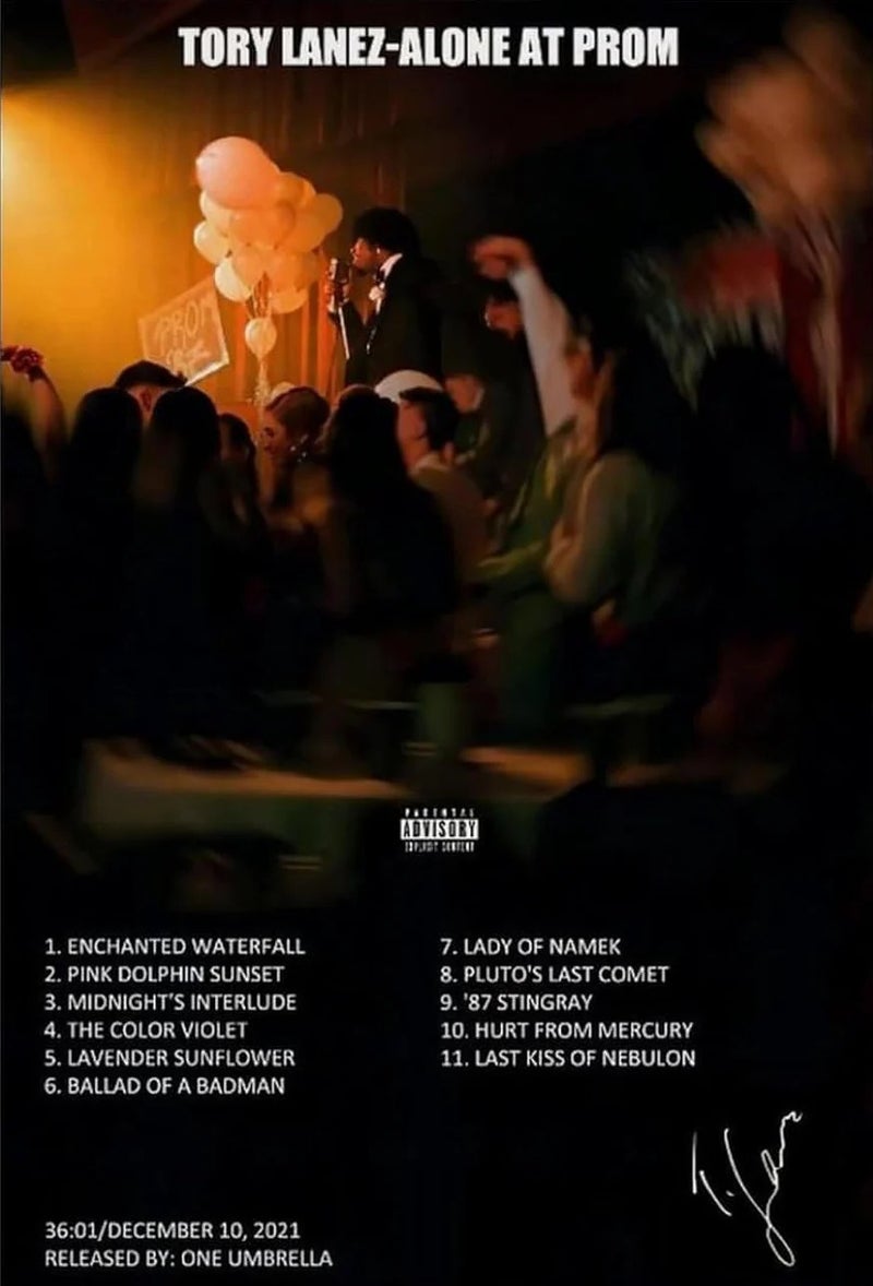 TORY LANEZ "ALONE AT PROM " - Image 1