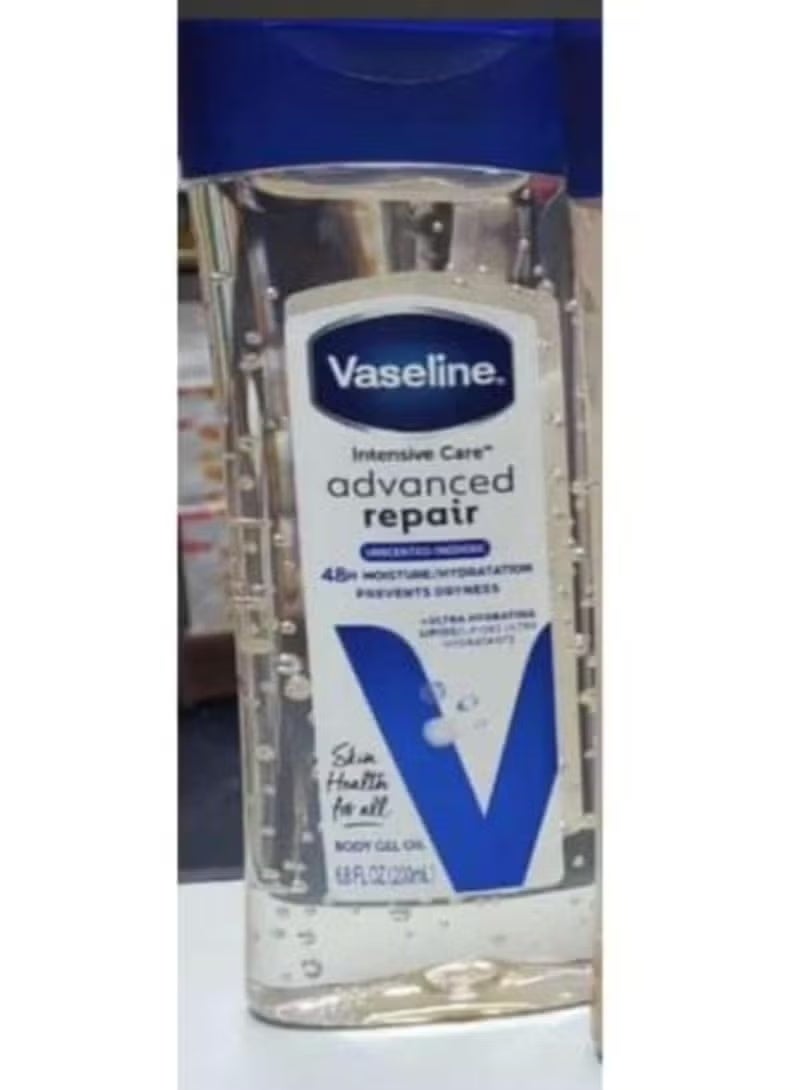 Vaseline Advanced Repair Oil-Free Jelly, Unscented, 200ml