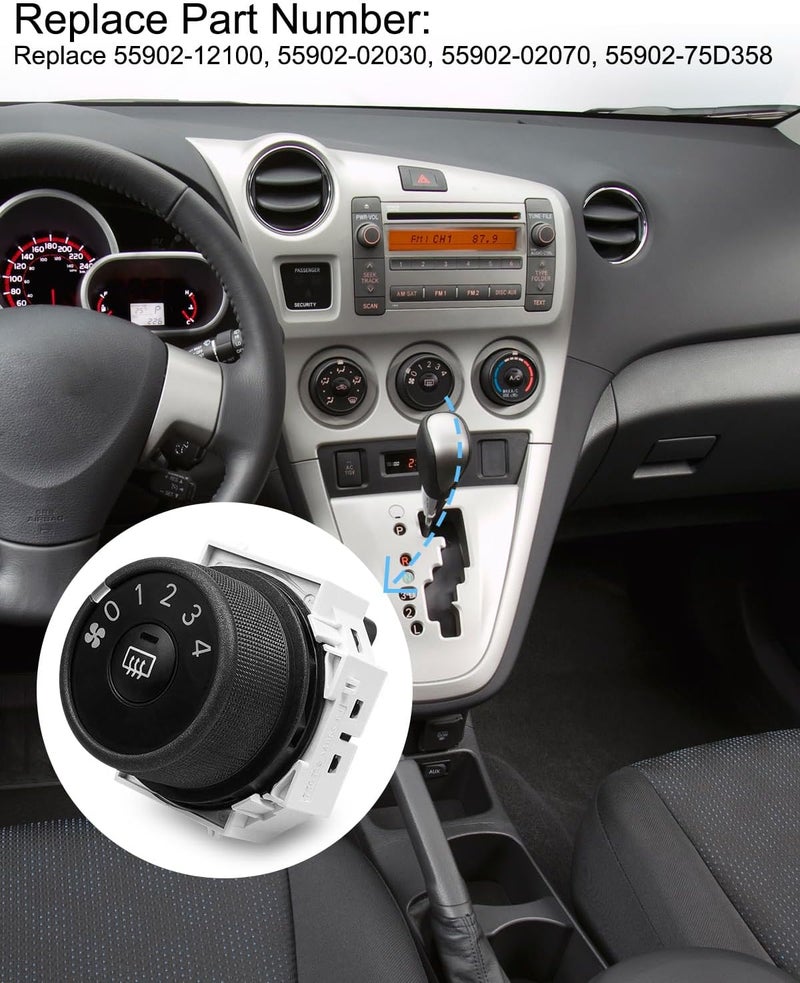 TIKSCIENCE HVAC AC Blower Fan Knob Speed Control Switch - Image 4