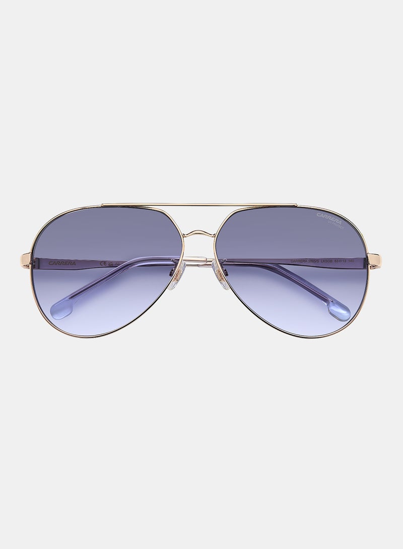 Carrera Women Aviator Sunglasses 63 CARRERA 3005/S - Image 4