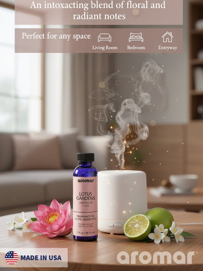 أرومار زيت عطري سبا برائحة حديقة اللوتس، 59.15 مل - Image 2