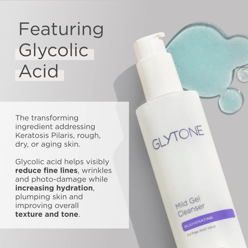 Glytone Mild Cream Cleanser | Exfoliate & Moisturize with 3.4 Free Acid Value Glycolic Acid & Glycerin | Face Wash for Women Removes Makeup & Oil | Face Cleanser for Dry Skin | 6.7 Fl oz. - Image 3