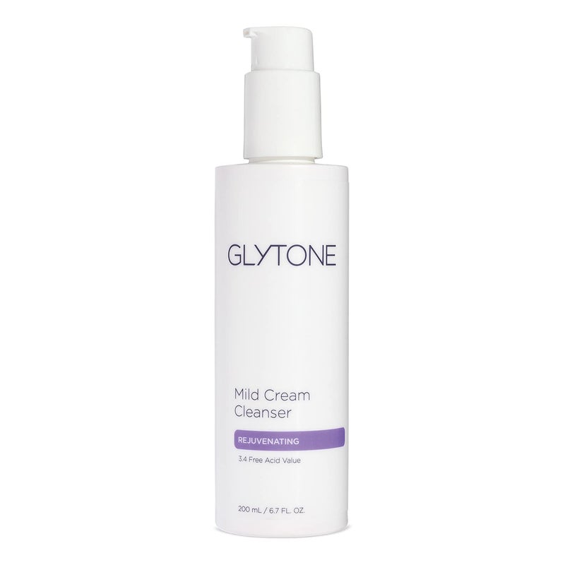 Glytone Mild Cream Cleanser | Exfoliate & Moisturize with 3.4 Free Acid Value Glycolic Acid & Glycerin | Face Wash for Women Removes Makeup & Oil | Face Cleanser for Dry Skin | 6.7 Fl oz. - Image 1