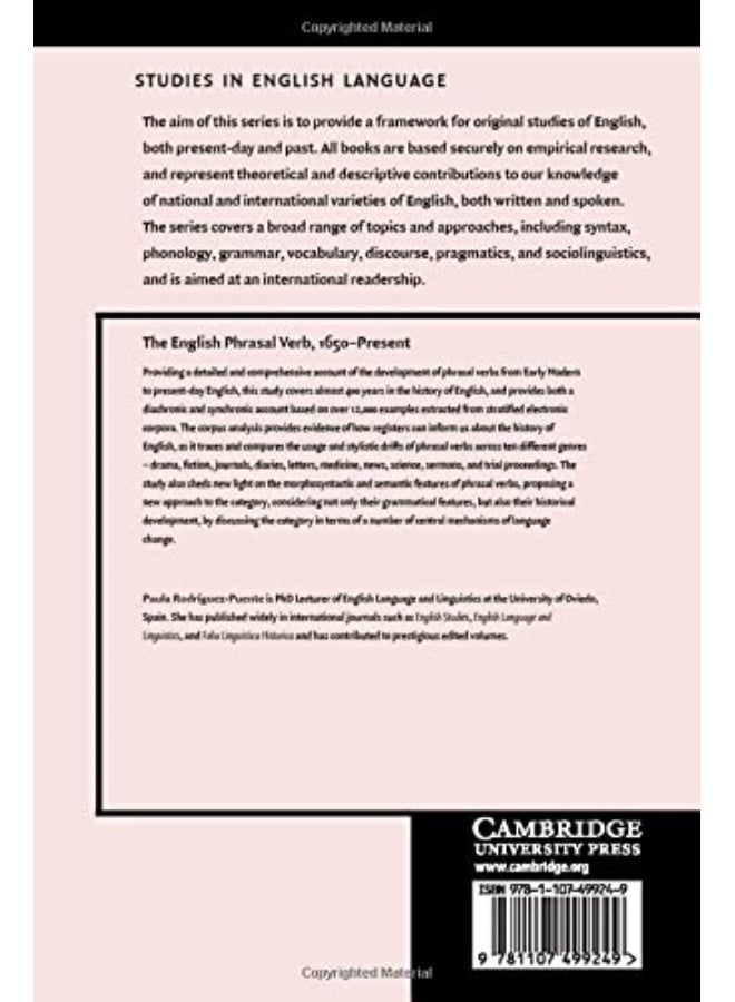 The English Phrasal Verb, 1650-Present: History, Stylistic Drifts, and Lexicalisation - Image 2