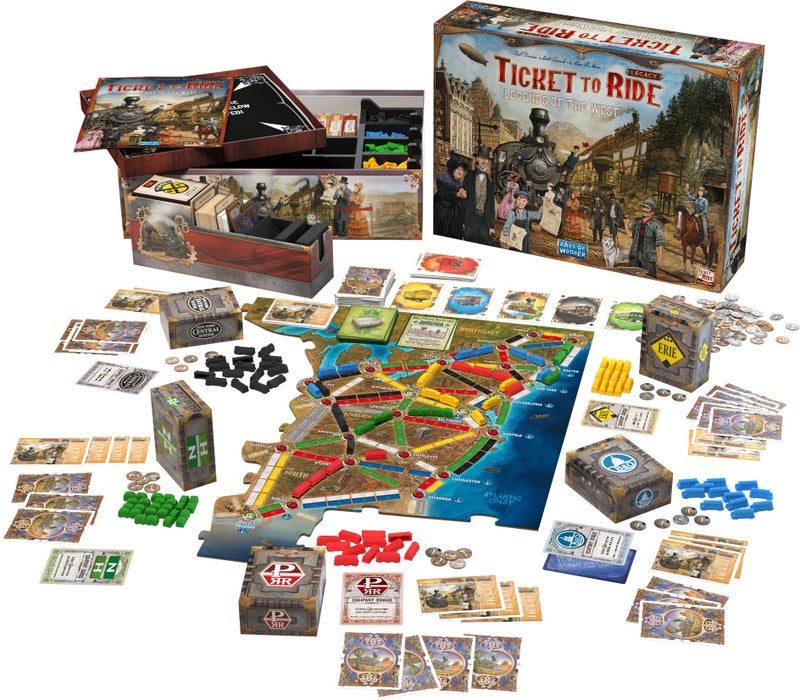 Asmodee Ticket to Ride Legacy: Legends of The West Board Game - The Ultimate Train Adventure! Strategy Game, Family Game for Kids & Adults, Ages 10+, 2-5 Players, 20-90 Min Playtime - Image 3
