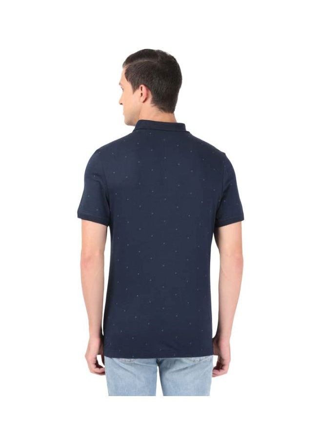 JOCKEY - Jockey IM16 Men Tencel Micro Modal and Cotton Blend Printed Half Sleeve Polo T Shirt - Image 1