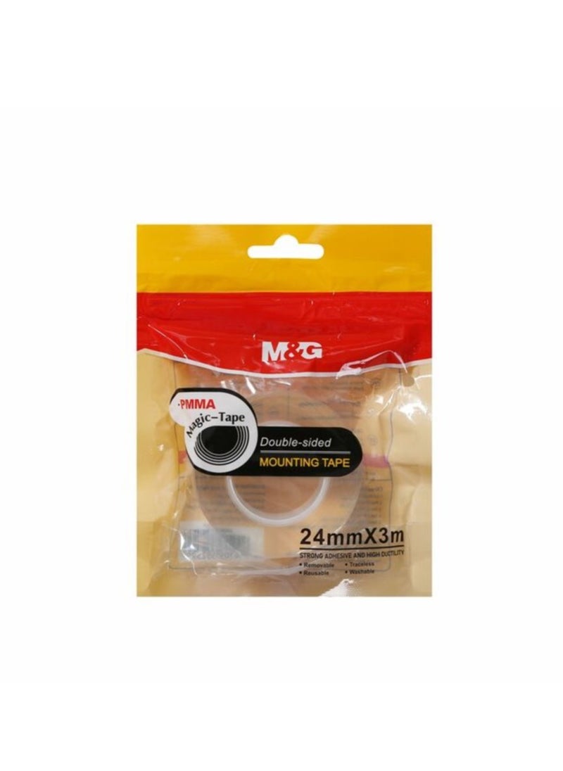 M&G M&G Chenguang Nano Mounting transparent Tape  Tape 24mm*3m - No:AJD957BR  - Image 1