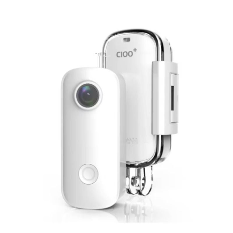 Sjcam C100+ Standard 4K Action Camera, Waterproof 30m, 2.4g WiFi, Sports Vlog Motorcycle Dash Camera, White - Image 4