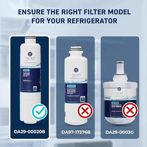 Mist HAF-CIN/EXP Refrigerator Water Filter Replacement for Samsung DA29-00020B, DA29-00020A, Kenmore 46-9101 – NSF 42 & 372 Certified – 2 Pack - Image 2