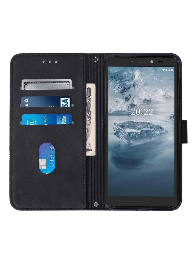 S-TOP Case For Nokia C2 2ND Edition Crossbody 3D Embossed Flip Leather Phone Case - Image 5