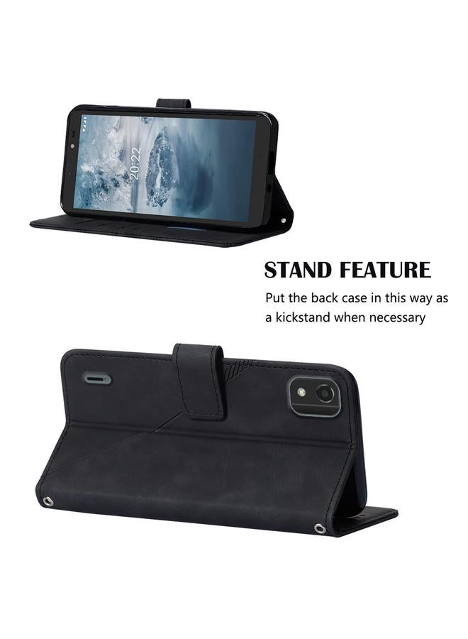 S-TOP Case For Nokia C2 2ND Edition Crossbody 3D Embossed Flip Leather Phone Case - Image 4