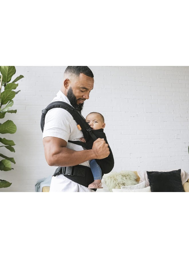 TULA Baby Tula Standard Coast mesh Baby Carrier Newborn to Toddler, Adjustable & Ergonomic Carrier w/Multiple Carry Positions for 15lbs to 45lbs - Breathable Lightweight Design - Urbanista (Black) - Image 2
