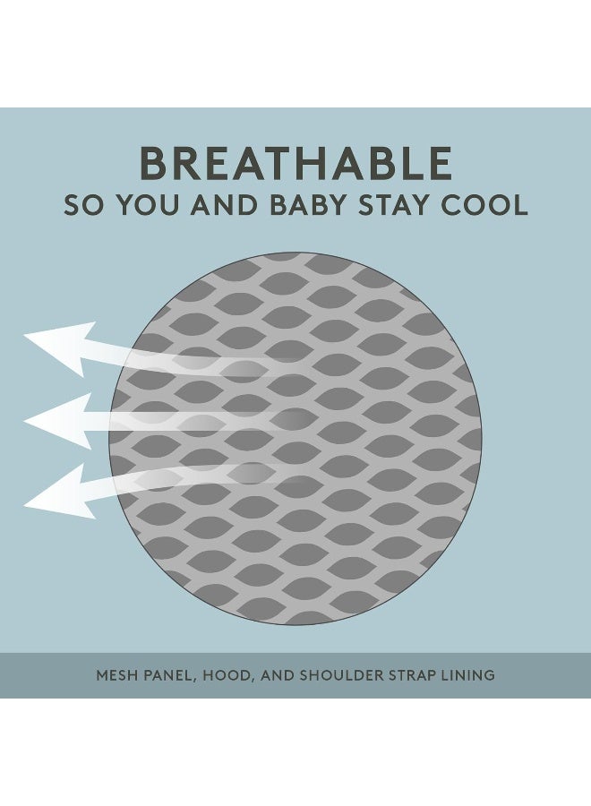 TULA Baby Tula Standard Coast mesh Baby Carrier Newborn to Toddler, Adjustable & Ergonomic Carrier w/Multiple Carry Positions for 15lbs to 45lbs - Breathable Lightweight Design - Urbanista (Black) - Image 3