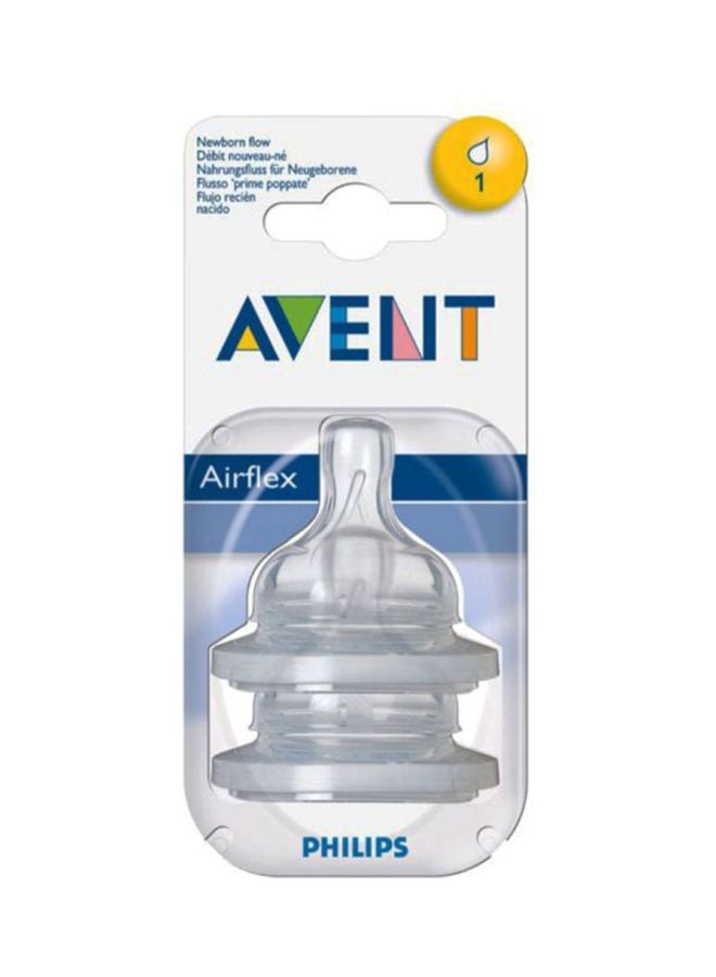 Philips Avent Pack Of 2 Classic Plus Baby Teat, 0 Months+ - Image 2