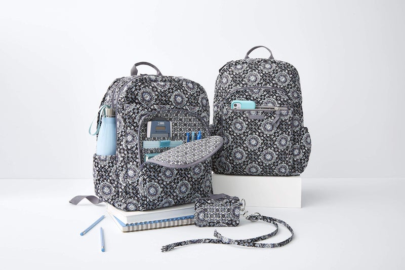 Vera Bradley Women's Cotton Lanyard, Charcoal Medallion, One Size - Image 2