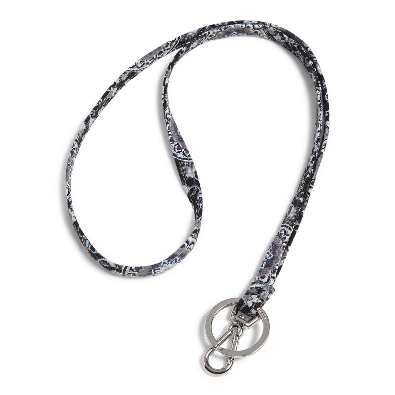 Vera Bradley Women's Cotton Lanyard, Charcoal Medallion, One Size - Image 1