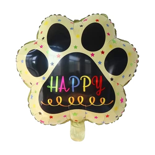 Atpata Funky Dog Birthday Celebration LETS PAWTY/WOOF/FUREVER YOUNG 16 INCH Text Foil Balloons Set (WOOF Gold), Large (Foil-WoofGD) - Image 3