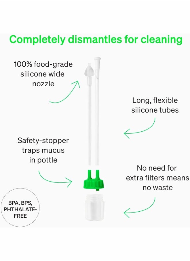 Love Noobs Nose Cleaner for Babies – Safe Nasal Aspirator for Newborns and Infants, Reusable, Easy-to-Clean Nose Sucker, No Extra Filter Needed  - Image 5