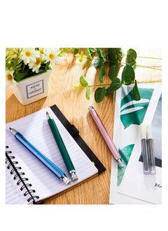 Excefore Mechanical Pencils Set, 4 Pieces 5.6 mm Sketch Metal Automatic Graphite Pencil with 6 Tubes Refills Pencil Replacements for Woodworking Architect Art Painter Drawing Crafting  - Image 3