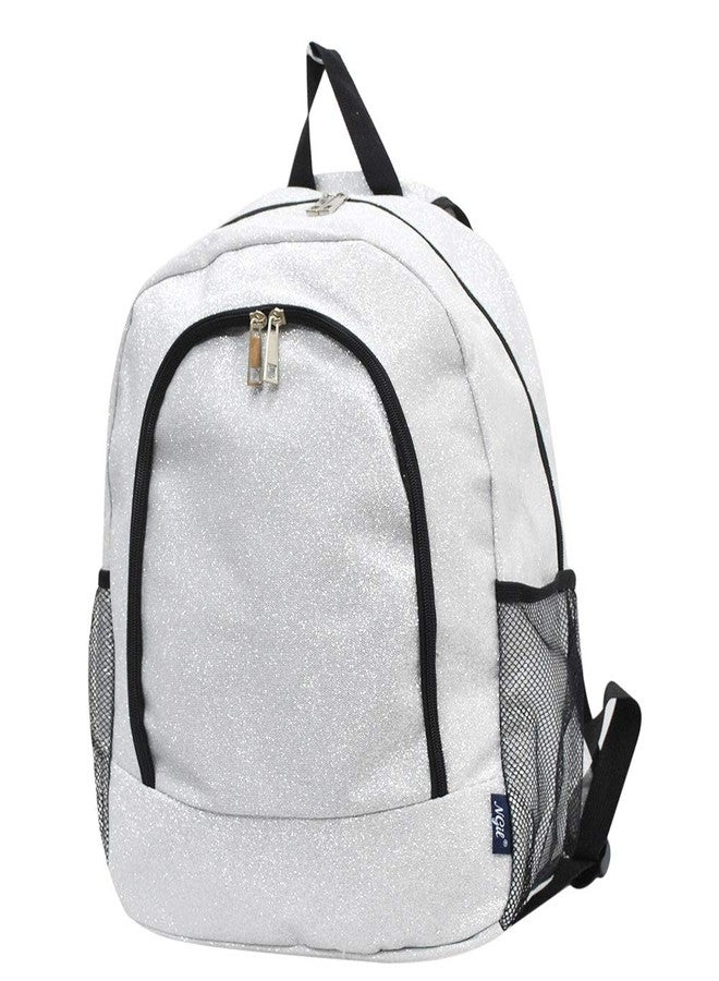 NGIL Canvas School Backpack (Glitter-Silver) - Image 1