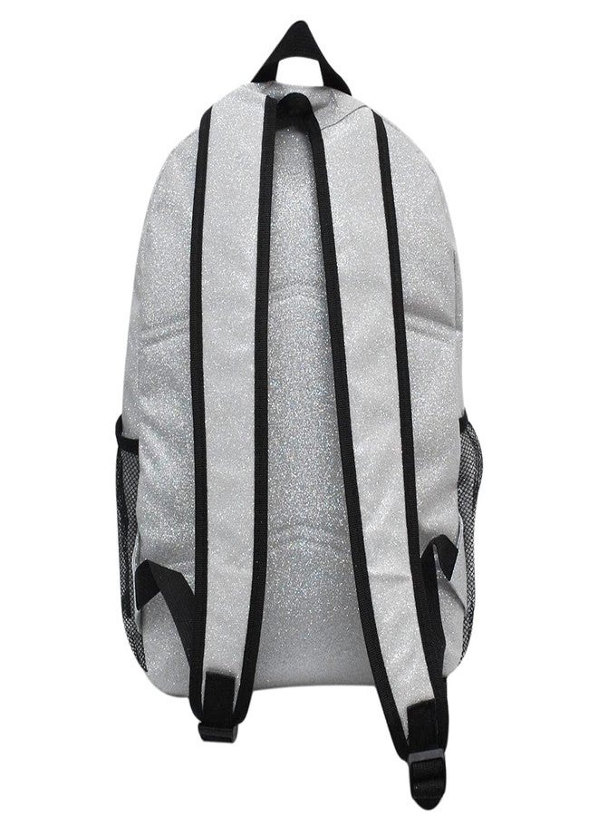 NGIL Canvas School Backpack (Glitter-Silver) - Image 3