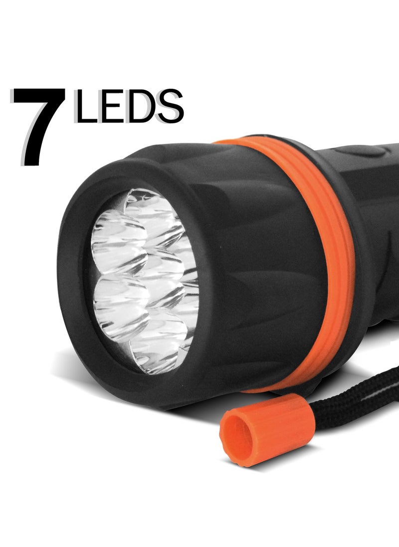 كسيبي مصباح يدوي مطاطي بإضاءة LED – متين، مقاوم للماء، وبتركيز قابل للتعديل  - Image 5