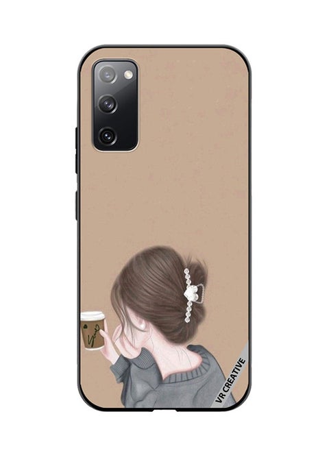 Protective Case Cover For Samsung Galaxy S20 FE 5G Sipping Design Multicolour