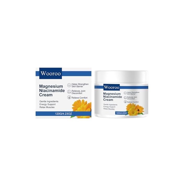 Magnesium Niacinamide Relief Cream with Arnica and Boswellia, Topical Magnesium Chloride, Lightweight, Non-Greasy Formula, for Joints, Legs and Feet,120g - Image 1