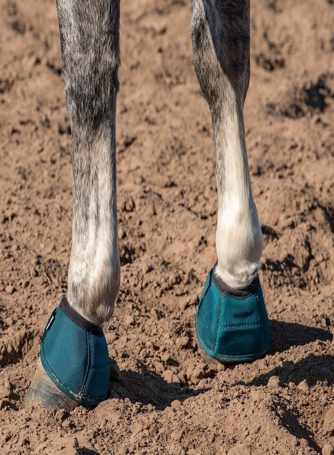 Classic Equine Dyno Turn Bell Boots, Dragonfly Green, Large - Image 3