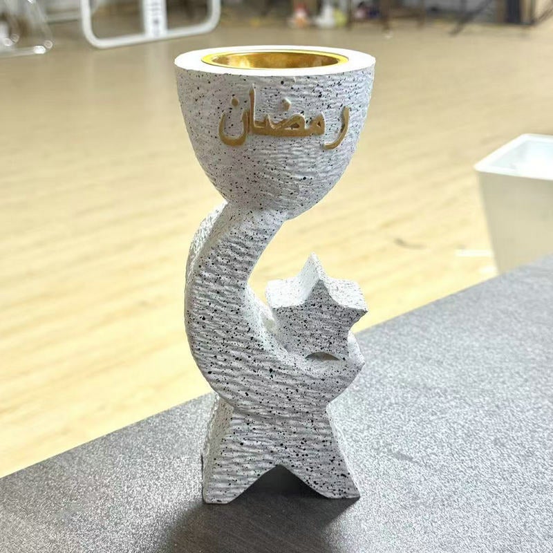 تمثال قلعة مزخرف بتصميم شهري ونجمي للاستخدام المنزلي