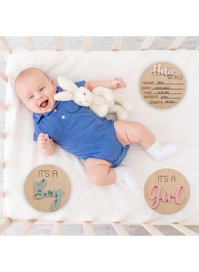 PAMBO Its a Boy Hello World Sign Set - C26F (Boys+Girls, One Size) - Image 3