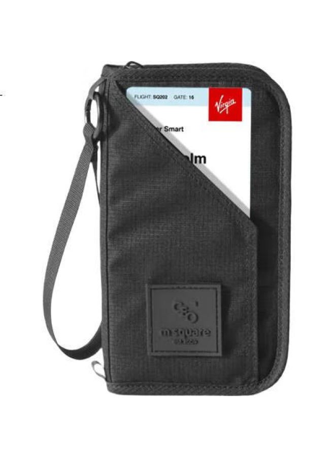 M Square Anti-theft P Port Holder, Ticket And Do Ent Organizer, Portable Bag, Rfid Travel Wallet, Waterproof For International Trips And Business Trips - Image 3