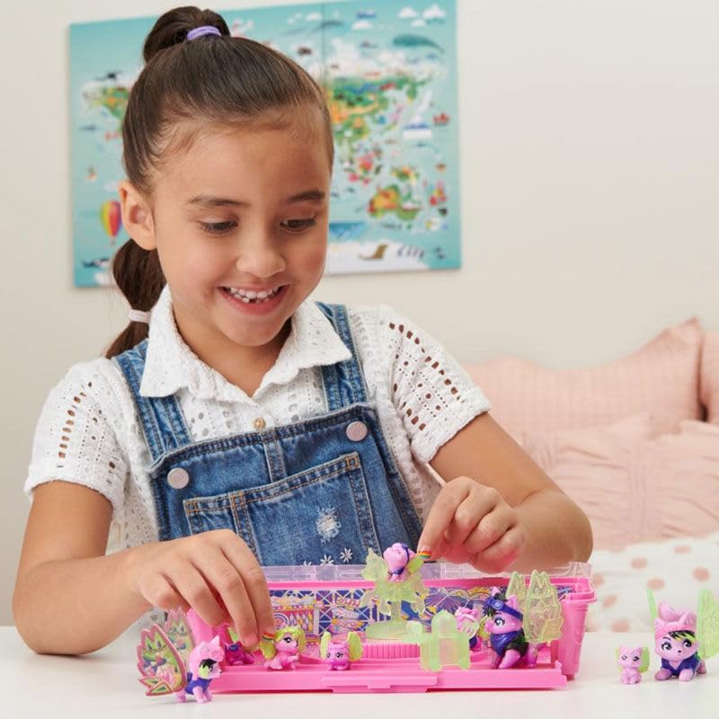 HATCHIMALS CollEGGtibles, Rainbow-cation Wolf Family Carton with Surprise Playset, 10 Characters, 2 Accessories, Kids’ Toys for Girls Ages 5 and Up - Image 2