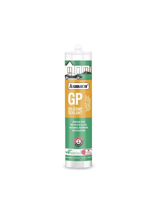 Asmaco Gp Silicone Sealant - Black - 280 Ml - Set of 01 - Image 1