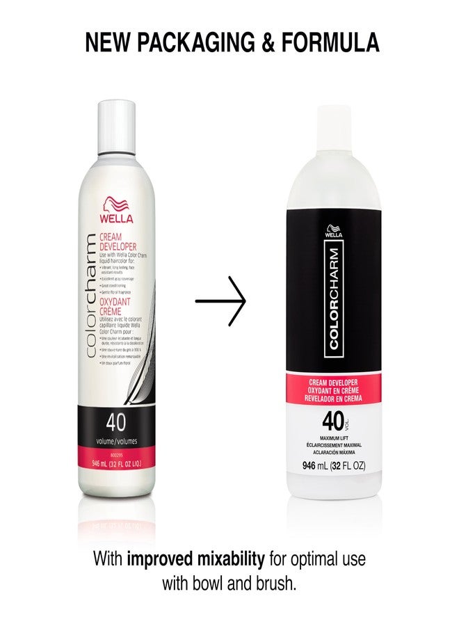 COLORCHARM Cream Hair Color Developer | 40 Volume | For Optimal Gray Blending and Rich Multi-Dimensional End Results | 32 Fl Oz - Image 2
