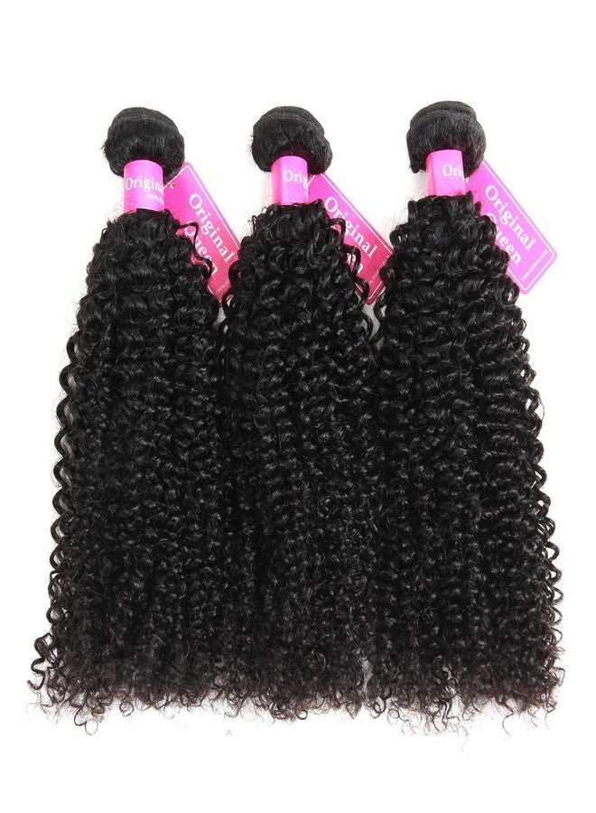 Original Queen 100% Brazilian Unprocessed Virgin Kinky Curly Human Hair Weave 3 Bundles Deep Curly Hair Extensions Mixed Length (10 12 14 Inch) - Image 2