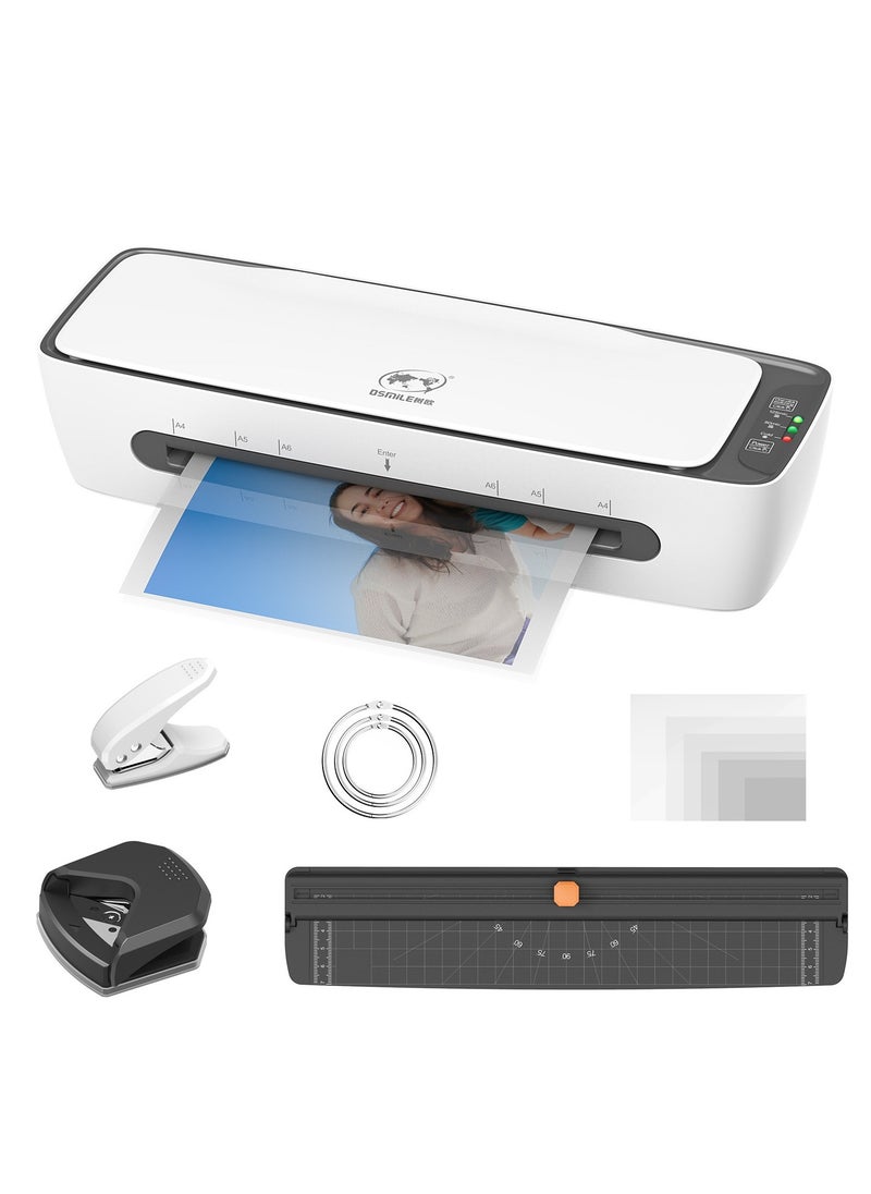 OSMILE - SL688 Desktop Laminator Machine Set A4 Size Multifunctional Hot and Cold Lamination Machine - Image 1