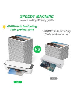 OSMILE SL688 Desktop Laminator Machine Set A4 Size Multifunctional Hot and Cold Lamination Machine  - Image 5