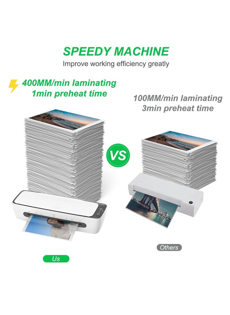 OSMILE - SL688 Desktop Laminator Machine Set A4 Size Multifunctional Hot and Cold Lamination Machine - Image 1