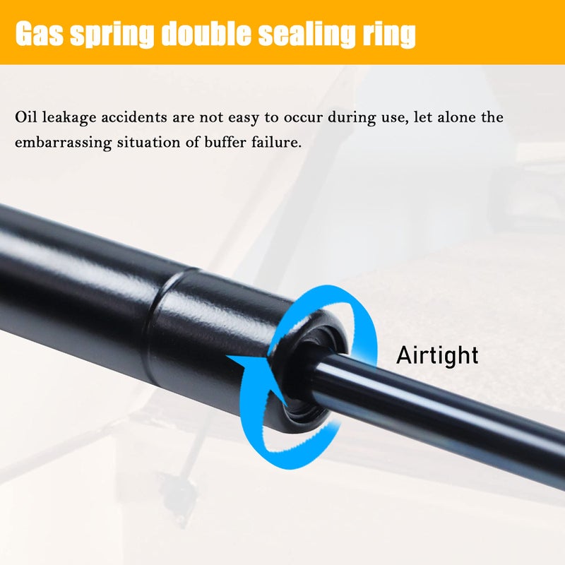 Dekalaii 2 Pcs Gas Struts 12 Inch 24 lbs Prop Shock Lift Springs Rod Struts for ARE Snugtop Canopy Tool Box Truck Cap Topper Window C16-03795 C1603795 - Image 5