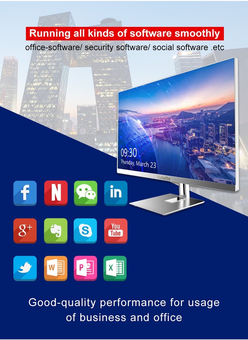 Kaulle - All In One Desktop 23.8 Inch All In One PC,Intel Core i5-1135G7 Processor,16 GB Ram,512 GB SSD,Windows 11 All In One Desktop Computer White KLC238B5G7 - Image 1