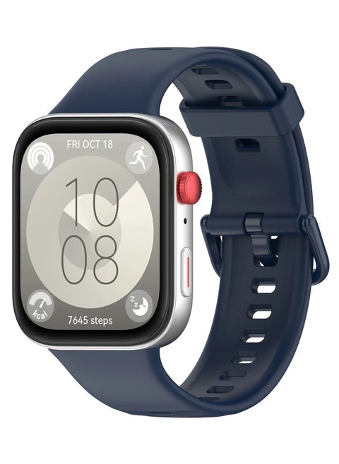 Silicone Strap Compatible with Huawei Fit 4/Fit 4 Pro/Fit 3 Blue
