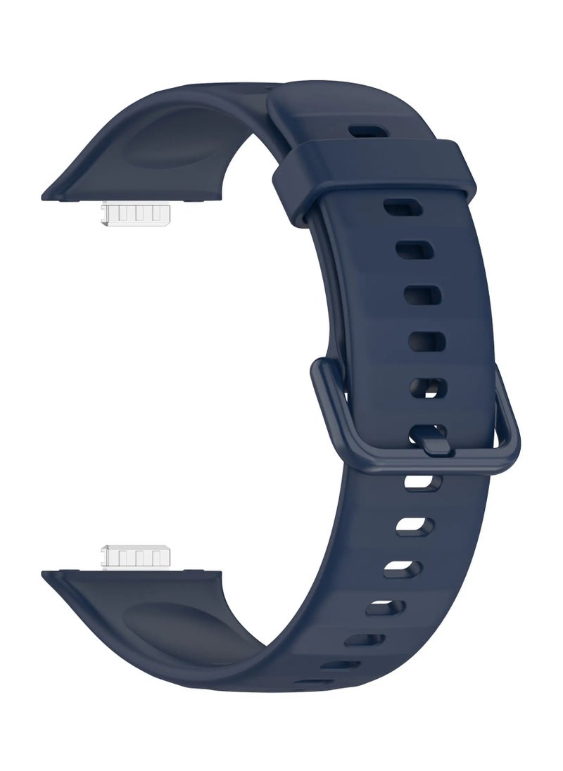 TWEGGON Silicone Strap Compatible with Huawei Fit 4/Fit 4 Pro/Fit 3 Blue  - Image 2